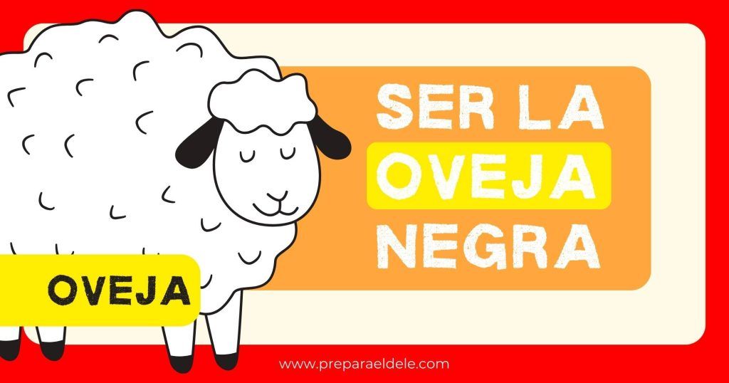 Expresiones con animales en español - Ser la oveja negra
